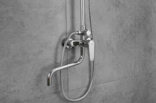 Душевая стойка Frap F24001 хром